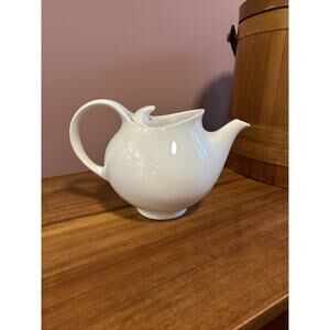 Vintage MCM Eva Zeisel Hallmark Hall Harlequin Tea Pot White Teapot